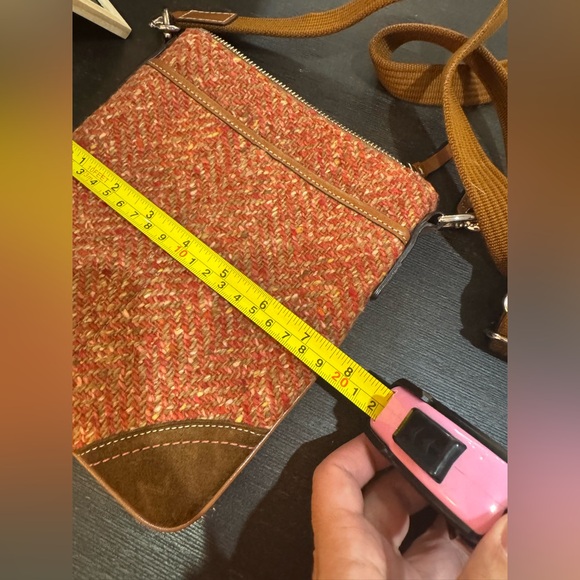 Coach Red and Brown Crossbody Bag - Picture 7 of 7